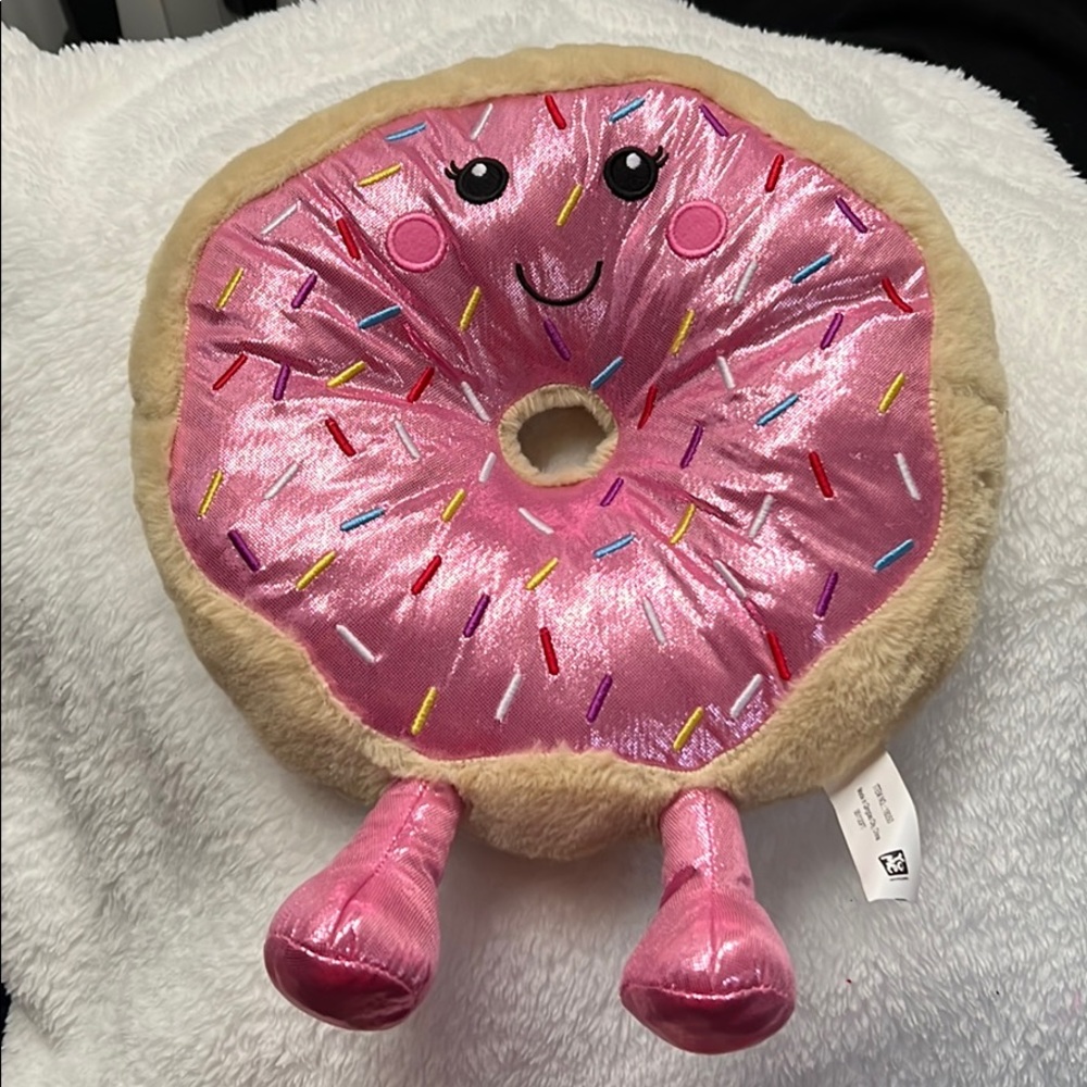 Iridescent Donut Accent Pillow